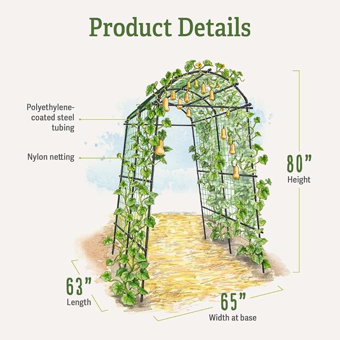 Gardener’s Supply Company Extra Tall Garden Arch Arbor | 80 Inch Tall Titan - Image 4