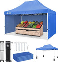 CROWN SHADES 10x15 Pop Up Canopy Tent, Thicken Frame Commercial Heavy Duty Tent by CrownShades