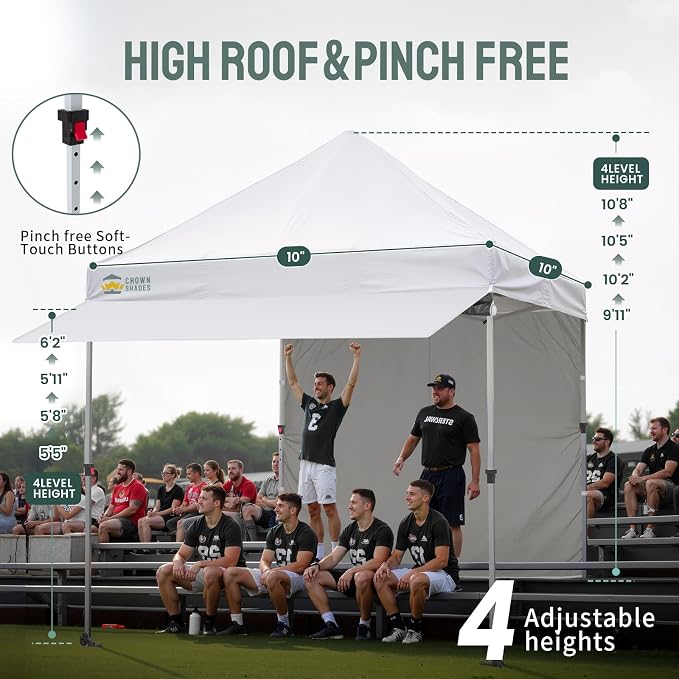CROWN SHADES 10x10 Pop Up Canopy Tent - Image 4
