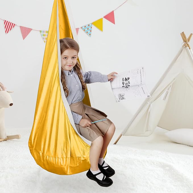 Kids Swing Seat Hammock Chair Indoor Outdoor Hanging Chair - Image 6