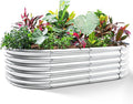 Land Guard 6x3x1.5ft Galvanized Raised Garden Bed Kit, Metal Planter Boxes by LandGuard