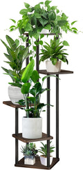 5 Tier Wood Tall Plant Stand Metal Rack Indoor, Planter Shelf Display Rack by YOCOMEY