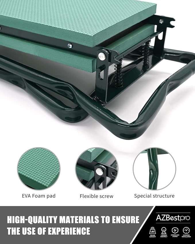 Garden Stool and Kneeler, Foldable Gardening Bench - Image 4