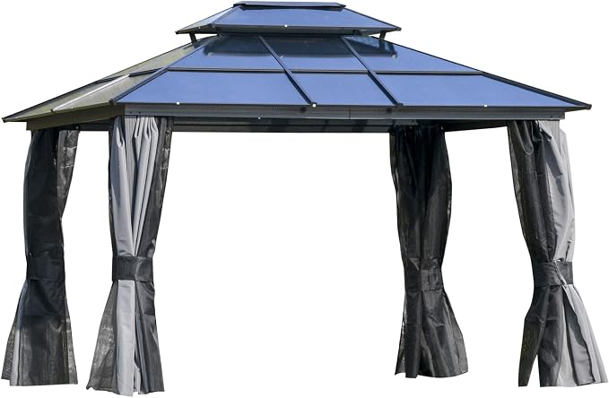 Outsunny 10' x 12' Hardtop Gazebo Canopy by Outsunny