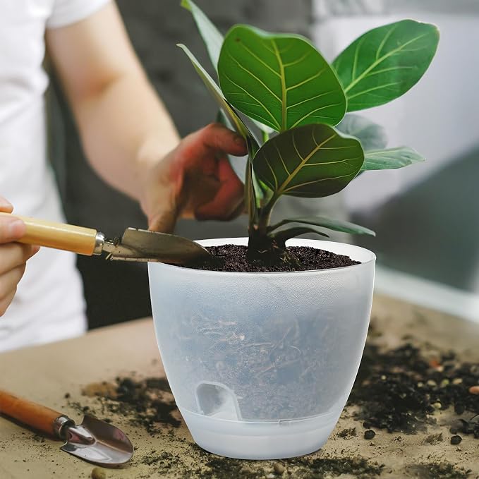 Self Watering Pots Set, 5 Pack 6 Inch Self Watering Pots - Image 6