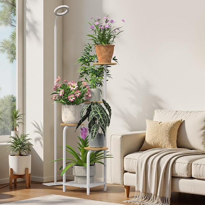 TOSKING 5 Tier Metal Plant Stand Indoor 48''H Tall, Heavy Duty Plant Shelf - Image 2