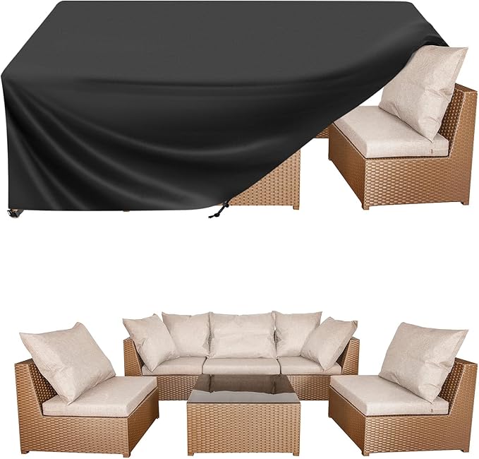 BALEINE Patio Furniture Covers, 108×82 Outdoor Furniture Cover Waterproof by BALEINE