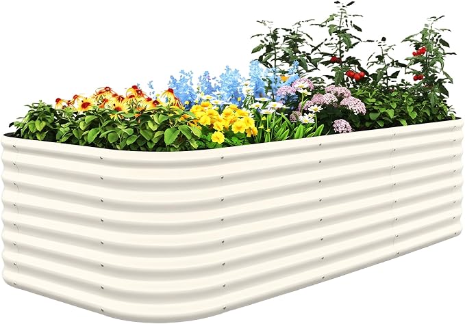 Quictent Galvanized Tall Raised Garden Bed Kit, by QUICTENT