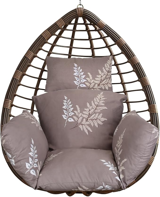 Egg Chair Cushion, Hanging Basket Hammock Seat Cushion, Thick Soft Egg Swing by Zorpupoa