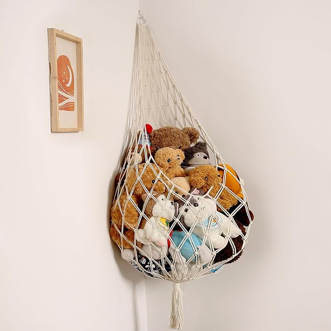 Novel Stuffed Animal Hammock Corner Hanging Net by Amdermi