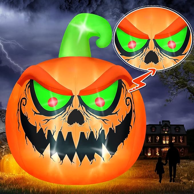 Kalolary 15 FT Giant Halloween Inflatable Pumpkin Outdoor Decorations Blow Up - Image 4