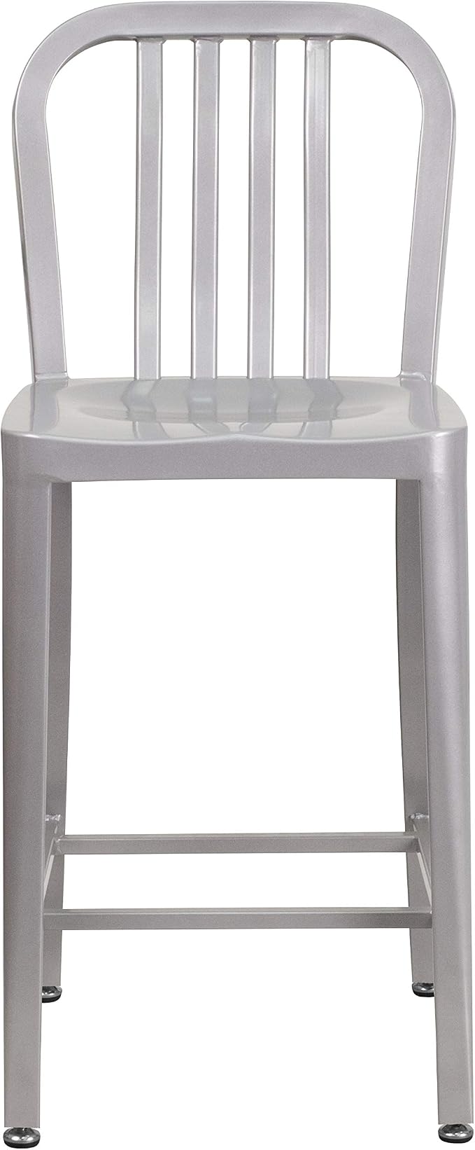 Flash Furniture Gael Commercial Grade 2 Pack 24" High Silver Metal - Image 5