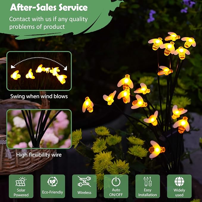 Nacome Solar Garden Lights for Outside – Landscape Decor, Yard Patio Decoration - Image 5