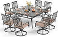 PHI VILLA 9 Pieces Outdoor Dining Set by PHIVILLAThepioneerofcomfortablehouseholdsupplies