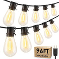 96FT LED Outdoor String Lights, Waterproof Patio Lights by Larkvue