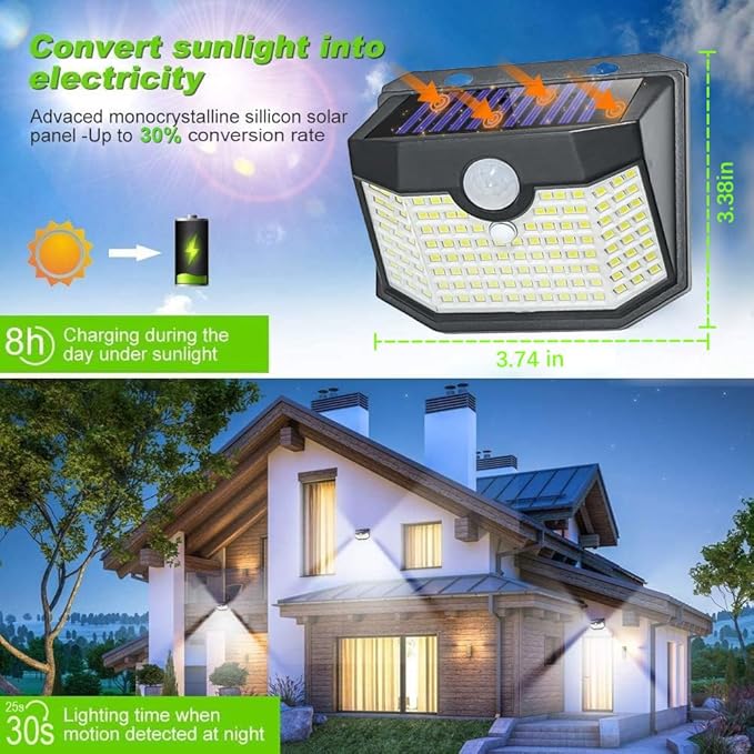 HMCITY Outdoor Solar Lights 120 LED - Image 4