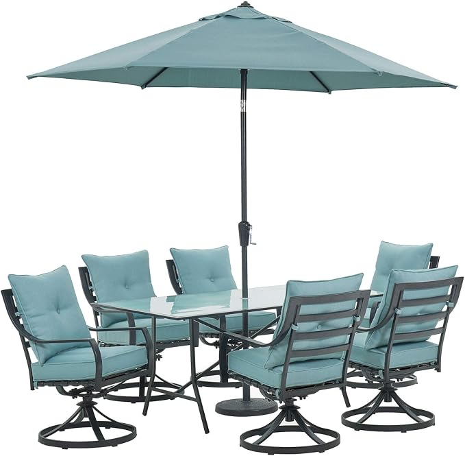 Hanover Lavallette 7-Piece Outdoor Dining Set by Hanover