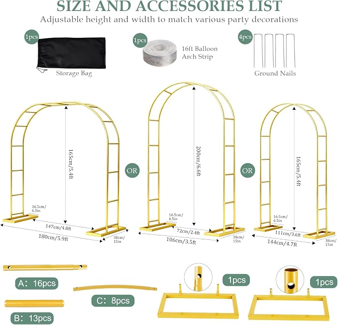 Wedding Arch 6.6FTx3.5FT, Garden trellis - Image 4