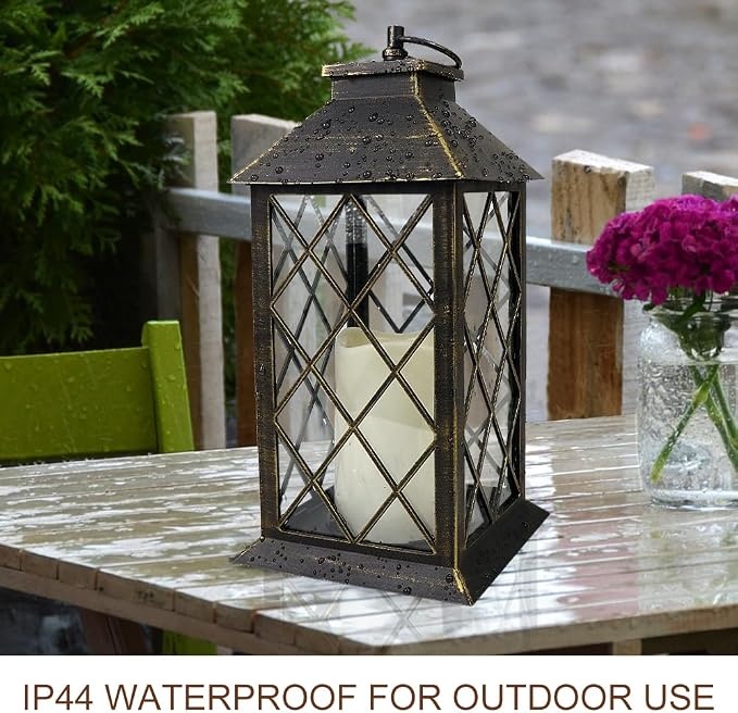 Bright Zeal 13.5" Outdoor Candle Lantern Decorative - Image 4