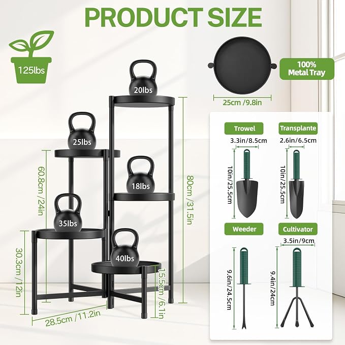 iDavosic.ly 5 Tier Large Plant Stand - Image 2