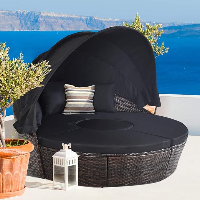Tangkula Patio Round Daybed - Image 4