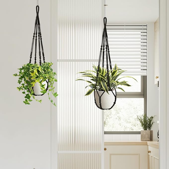 Macrame Plant Hanger Indoor Set of 2 - Image 5