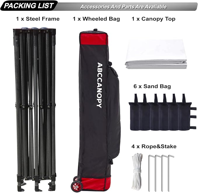 ABCCANOPY 10x20 Easy Pop Up Canopy Tent - Image 5