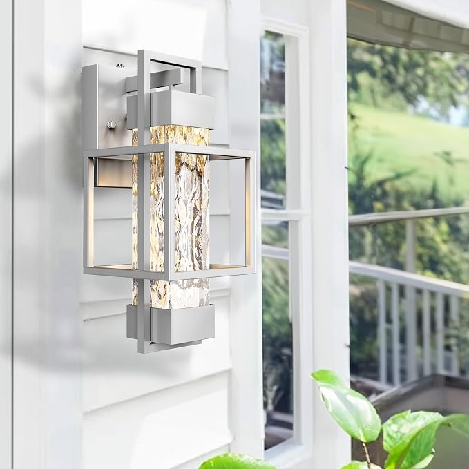 PARTPHONER Modern Outdoor Light Fixtures Dusk to Dawn Outdoor Lighting 2 Pack - Image 5