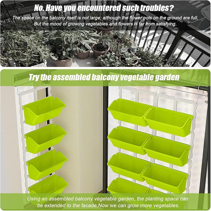 LOYALHEARTDY Vertical Garden Wall Planter Wall Mounted Planter 4-Tier Vertical - Image 5
