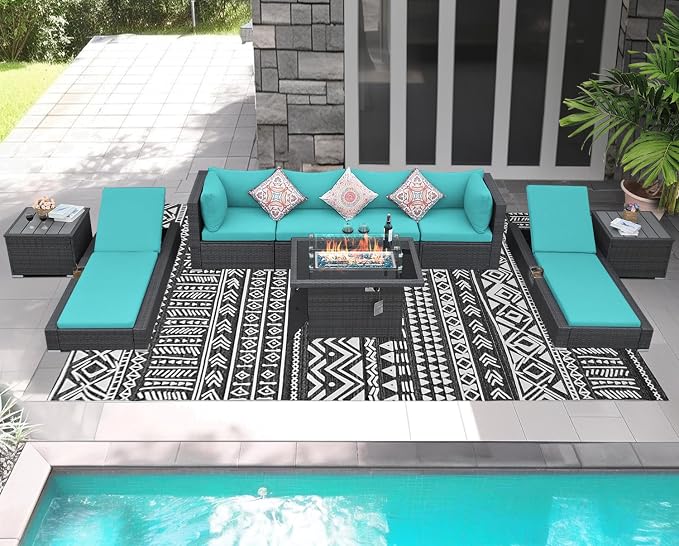 NICESOUL 9 Piece Outdoor Patio Furniture Set - Image 2
