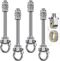 SELEWARE Heavy Duty Bearing Swing Hangers, 4 Pack Stainless Steel Swing Hooks by SELEWARE
