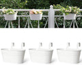 Dahey 3 Pcs 10.5 Inch Metal Iron Hanging Flower Pots by Dahey