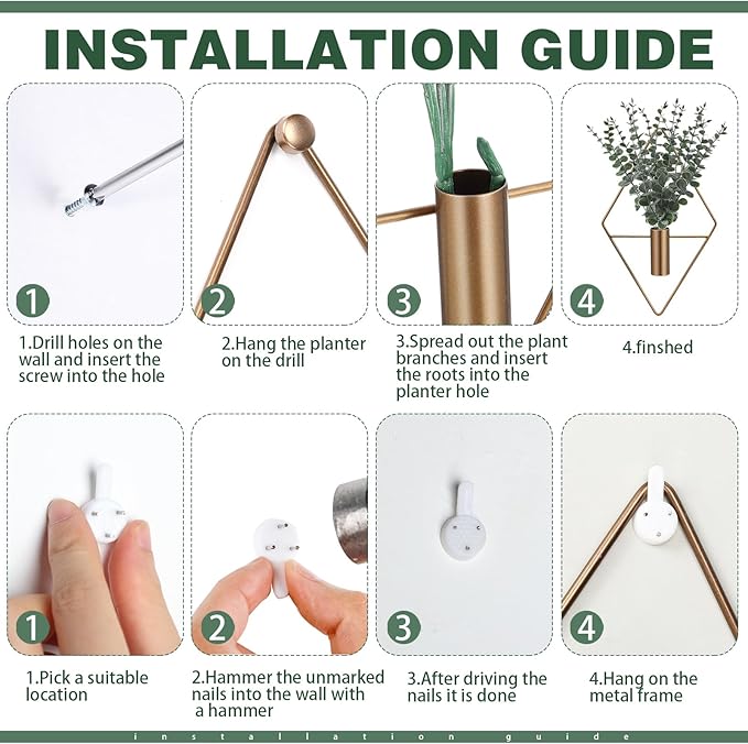 Jexine 4 Pcs Hanging Planters - Image 3