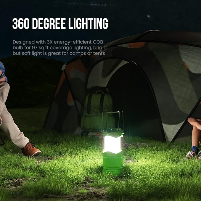Lichamp LED Camping Lantern, 4 Pack Battery Powered Flashlight - Image 5