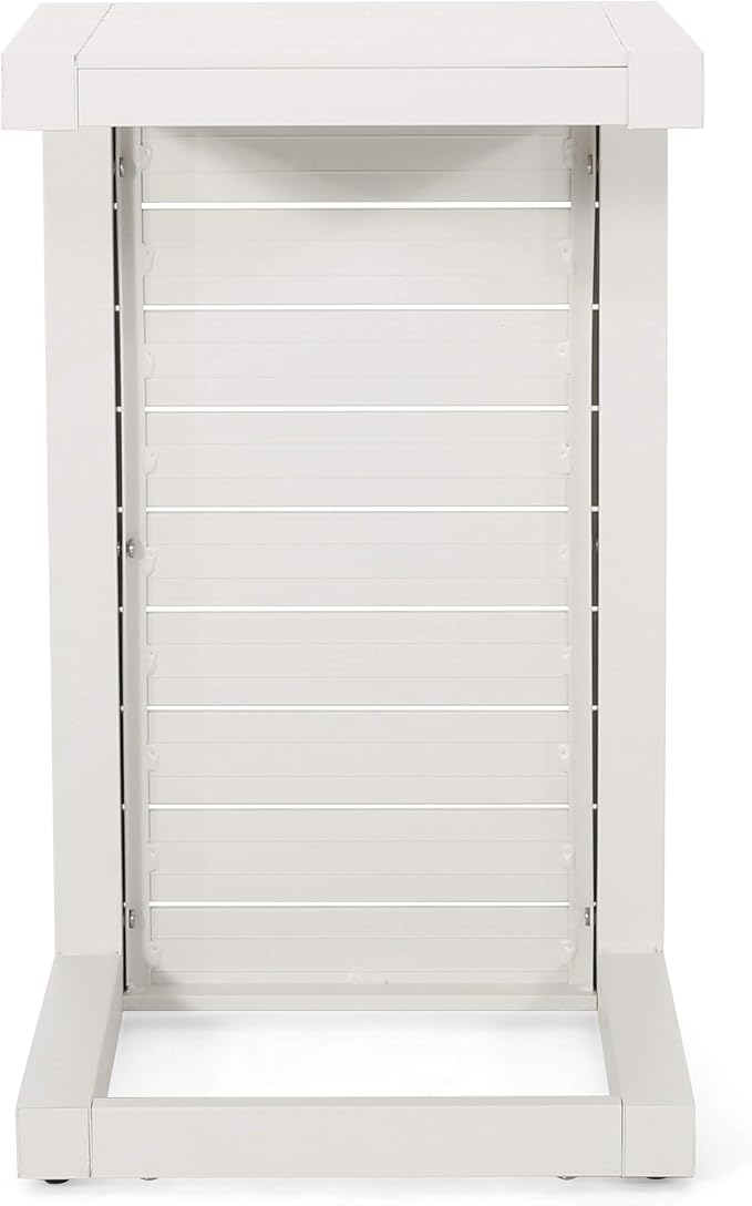Christopher Knight Home Jesse Coral Outdoor Modern Aluminum C-Shaped End Table - Image 10
