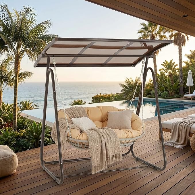 2-Person Outdoor Porch Swing by BUPPLEE