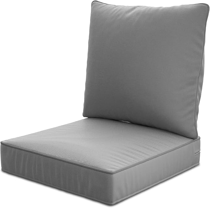 24" x 24" x 6" Outdoor Deep Seat Cushions Set by Unknown