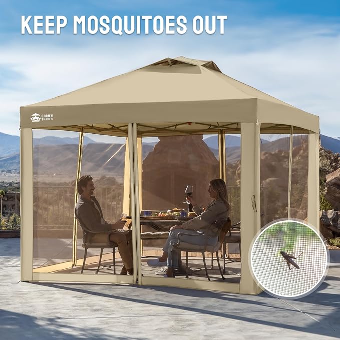 CROWN SHADES Gazebo Mosquito Net - Image 2