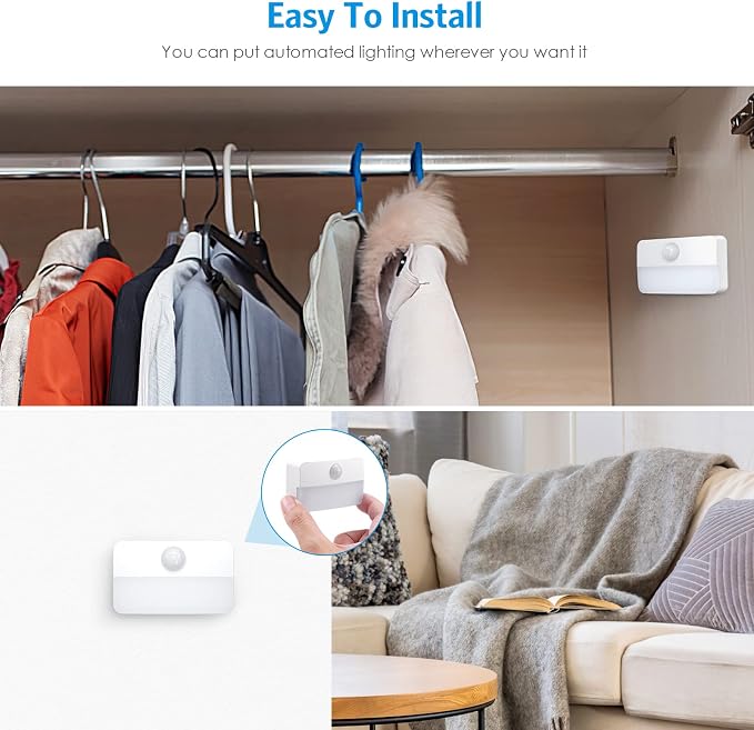 AMIR 4 Pack Mini Motion Sensor Stair Light - Image 7