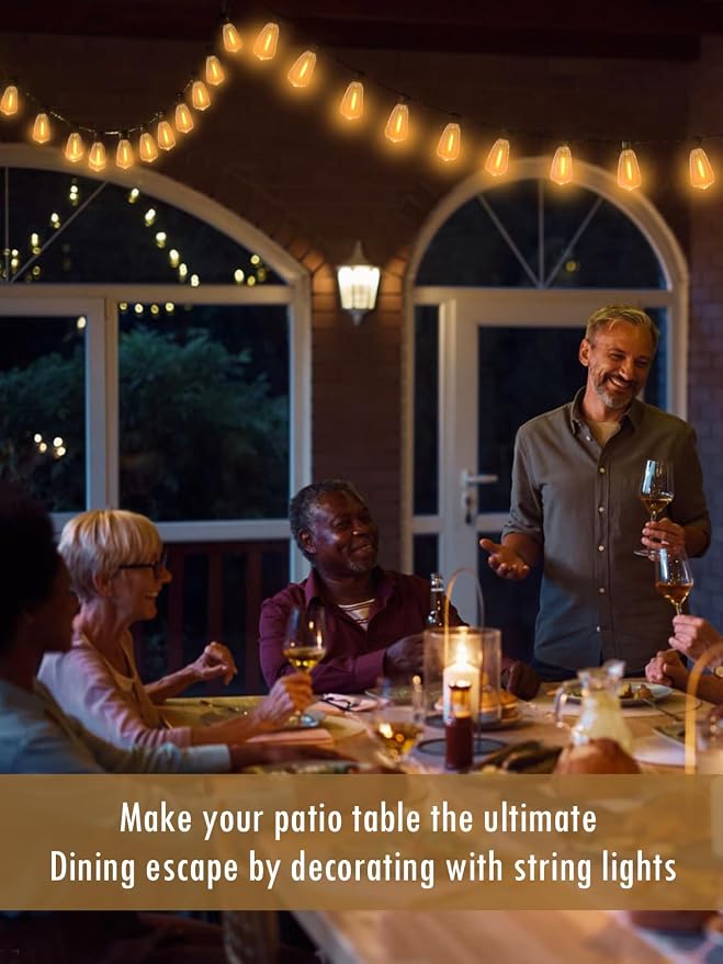 DAMAING Outdoor String Lights Weatherproof 400FT shatterproof connectable Patio - Image 3