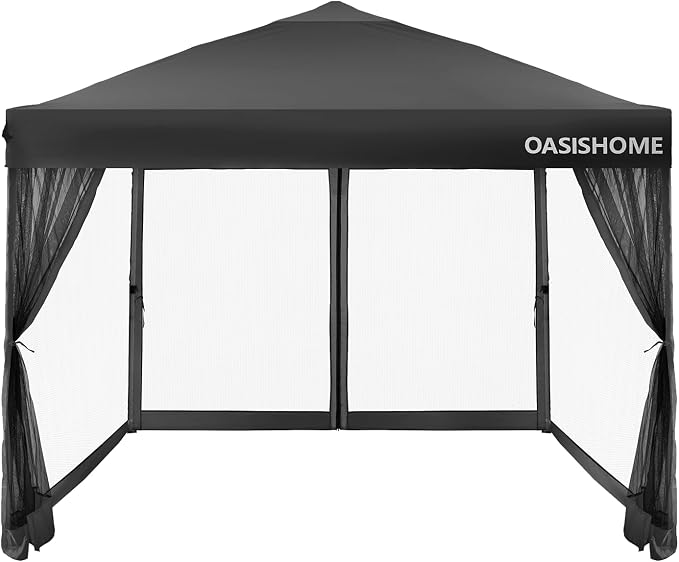 OASISHOME 10'x10' Pop-Up Gazebo Canopy Tent by OASISHOME