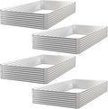 4 Pack Raised Beds for Gardening, Corrugated Galvanized Steel Raised Garden Bed by OZMSHF