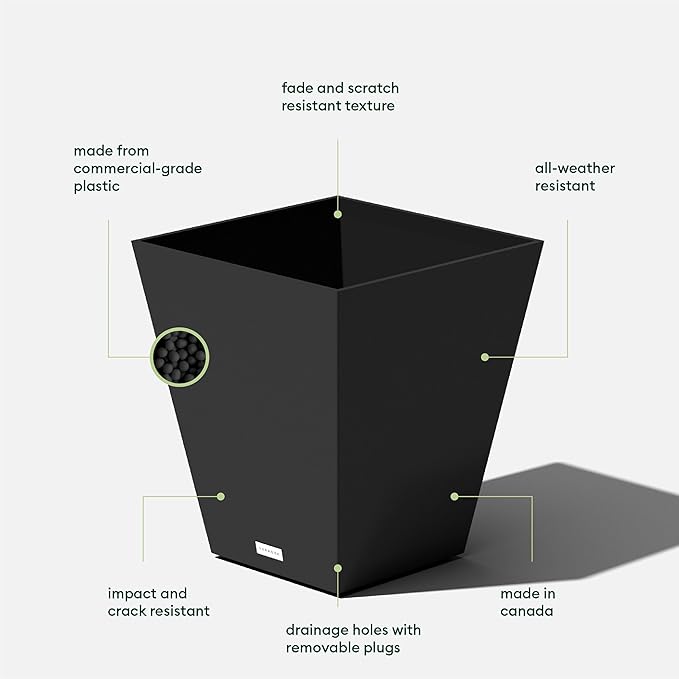 Veradek Pure Series Nobleton Plastic Planter - Image 2