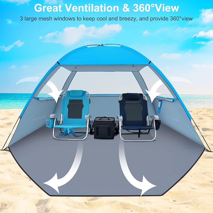 Gorich Beach Tent Sun Shelter for 3/4-5/6-7/8-10 Person - Image 4