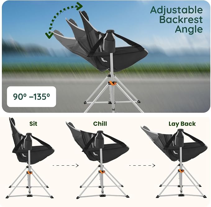 Hammock Camping Chair – Folding Swing Chair - Image 3