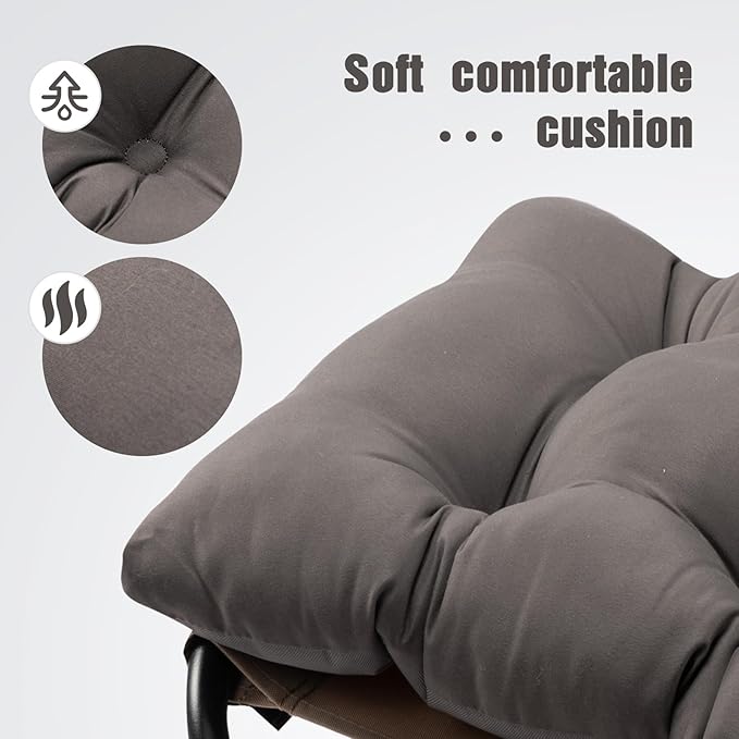AbocoFur 15" Folding Footrest Stool, Accent Padded Sofa Foot Stool - Image 6