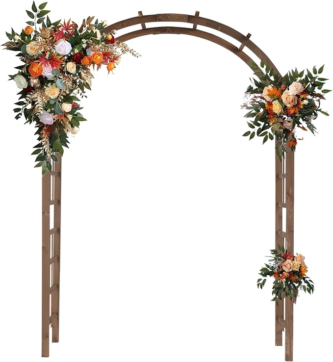 Outdoor Wooden Arbor Trellis, Wooden Garden Arbor Arch, Wedding Arches - Image 8