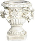 Sungmor Garden Cherub Urn Planter, Lovely Resin Angel Statue Flower Pots by Sungmor