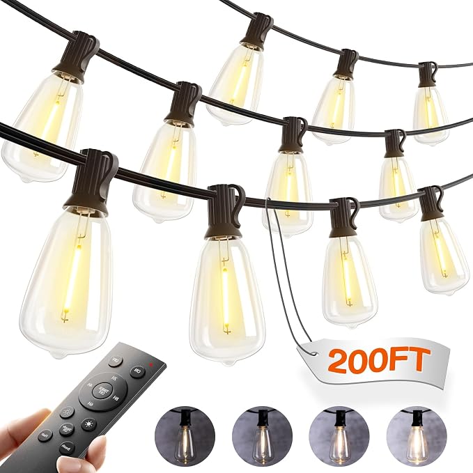 addlon 200FT Outdoor String Lights by addlon
