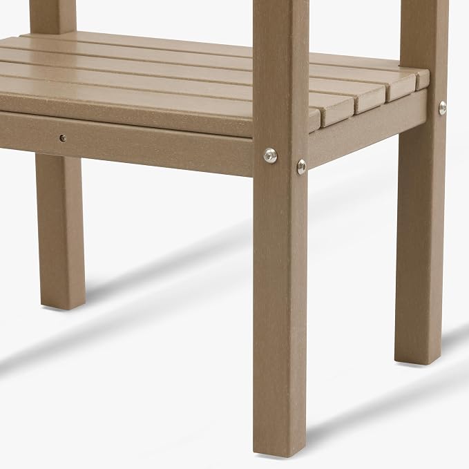 WestinTrends Malibu 36" Outdoor Adirondack HDPE 2-Tier Patio Side Table - Image 8